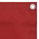 Vidaxl balkonscherm 75x500 cm oxford stof rood - afbeelding 3