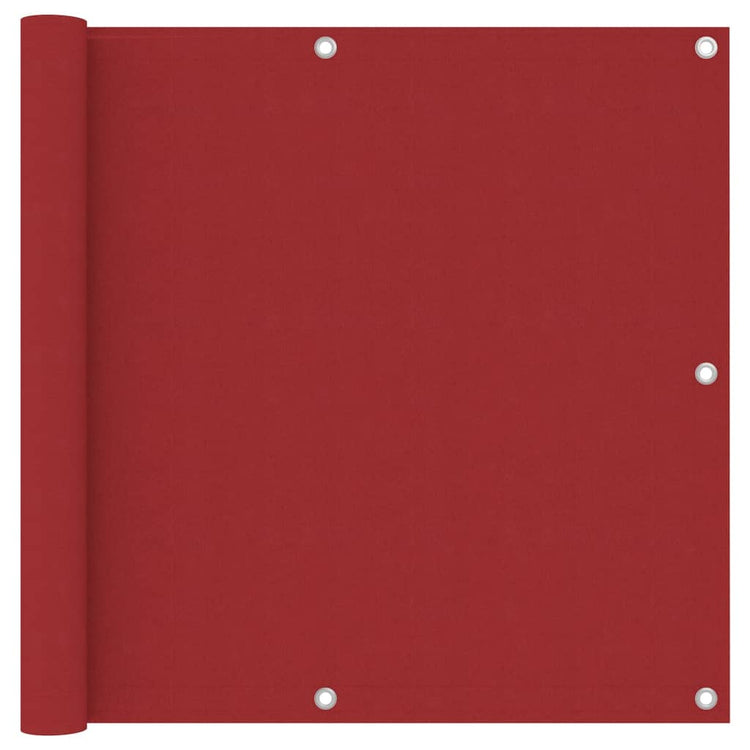 Vidaxl balkonscherm 90x300 cm oxford stof rood