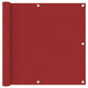 Vidaxl balkonscherm 90x300 cm oxford stof rood