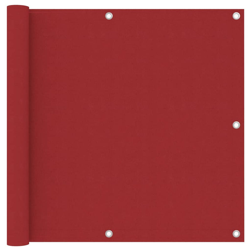 Vidaxl balkonscherm 90x300 cm oxford stof rood
