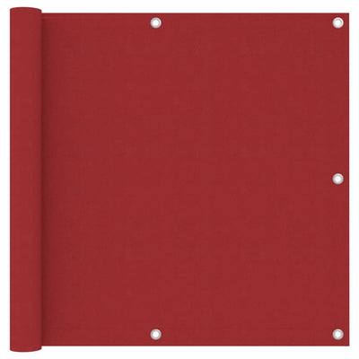 Vidaxl balkonscherm 90x400 cm oxford stof rood