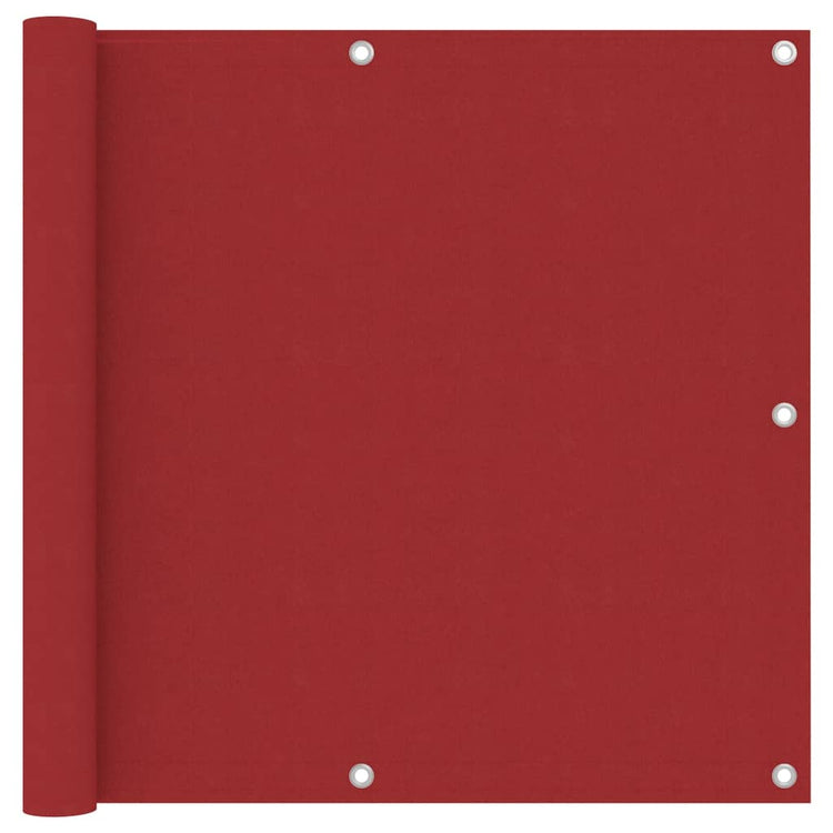 Vidaxl balkonscherm 90x400 cm oxford stof rood