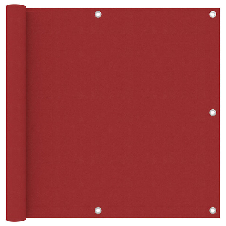 Vidaxl balkonscherm 90x500 cm oxford stof rood