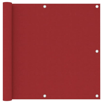 Vidaxl balkonscherm 90x600 cm oxford stof rood