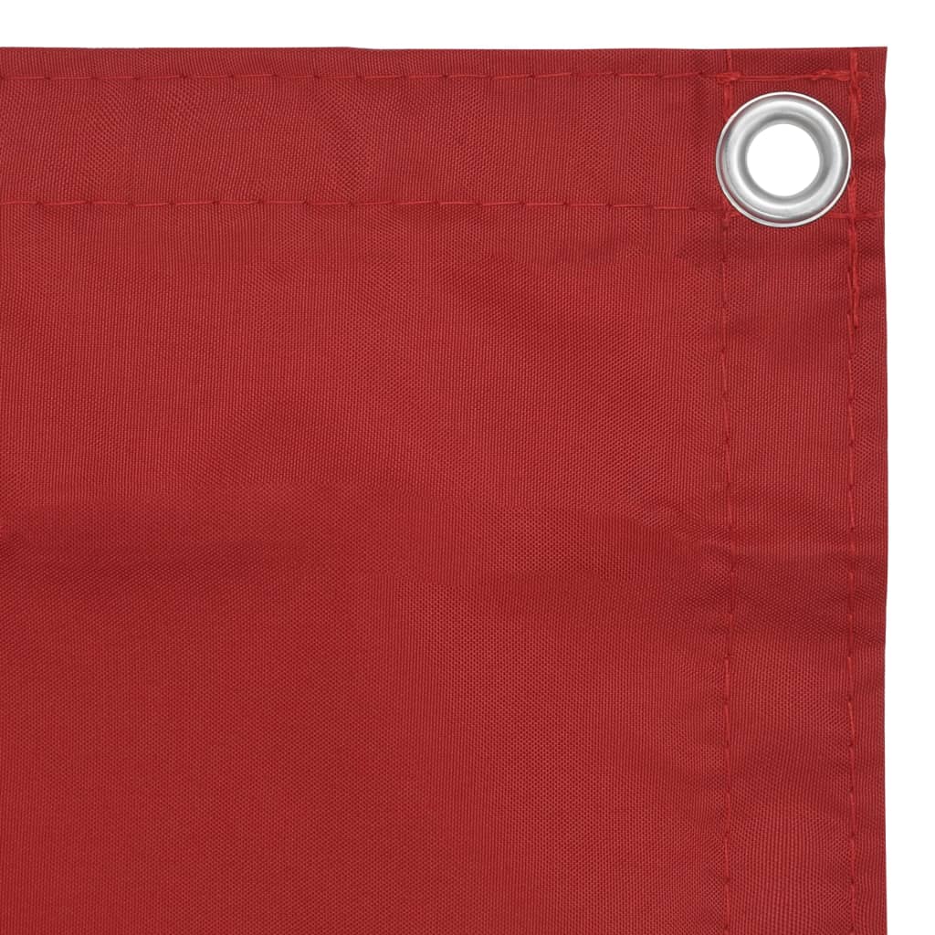 Vidaxl balkonscherm 90x600 cm oxford stof rood