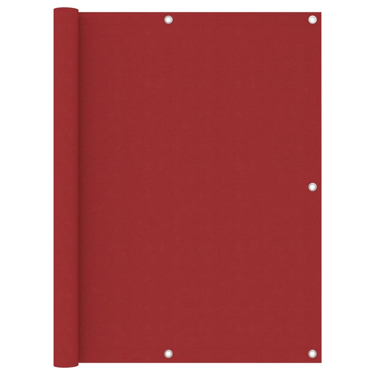 Vidaxl balkonscherm 120x400 cm oxford stof rood