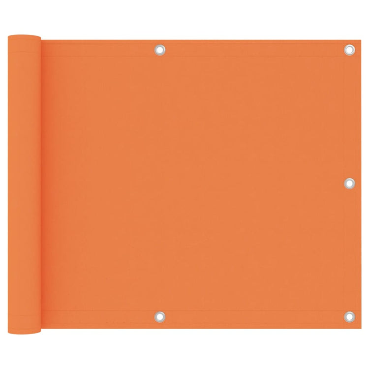 Vidaxl balkonscherm 75x500 cm oxford stof oranje