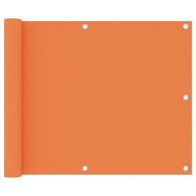 Vidaxl balkonscherm 75x500 cm oxford stof oranje