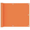 Vidaxl balkonscherm 75x600 cm oxford stof oranje