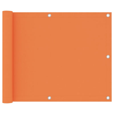 Vidaxl balkonscherm 75x600 cm oxford stof oranje