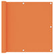 Vidaxl balkonscherm 90x500 cm oxford stof oranje