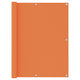 Vidaxl balkonscherm 120x400 cm oxford stof oranje