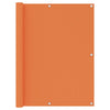 Vidaxl balkonscherm 120x500 cm oxford stof oranje