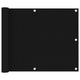 Vidaxl balkonscherm 75x400 cm oxford stof zwart