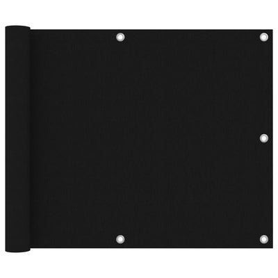 Vidaxl balkonscherm 75x400 cm oxford stof zwart