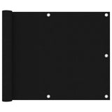 Vidaxl balkonscherm 75x600 cm oxford stof zwart - afbeelding 1