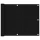 Vidaxl balkonscherm 75x600 cm oxford stof zwart