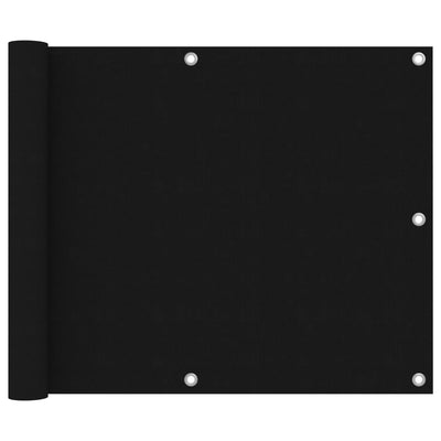 Vidaxl balkonscherm 75x600 cm oxford stof zwart