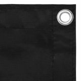 Vidaxl balkonscherm 75x600 cm oxford stof zwart - afbeelding 2