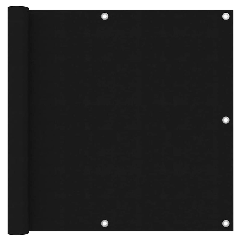 Vidaxl balkonscherm 90x300 cm oxford stof zwart