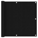 Vidaxl balkonscherm 90x500 cm oxford stof zwart - afbeelding 1