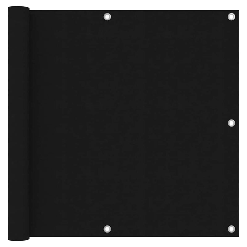 Vidaxl balkonscherm 90x500 cm oxford stof zwart