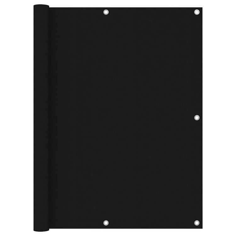 Vidaxl balkonscherm 120x600 cm oxford stof zwart