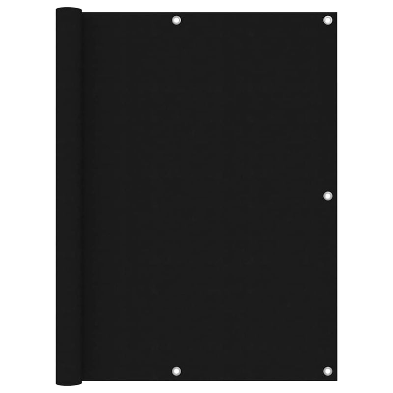 Vidaxl balkonscherm 120x600 cm oxford stof zwart