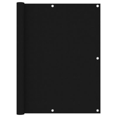 Vidaxl balkonscherm 120x600 cm oxford stof zwart
