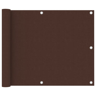 Vidaxl balkonscherm 75x300 cm oxford stof bruin