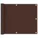 Vidaxl balkonscherm 75x300 cm oxford stof bruin