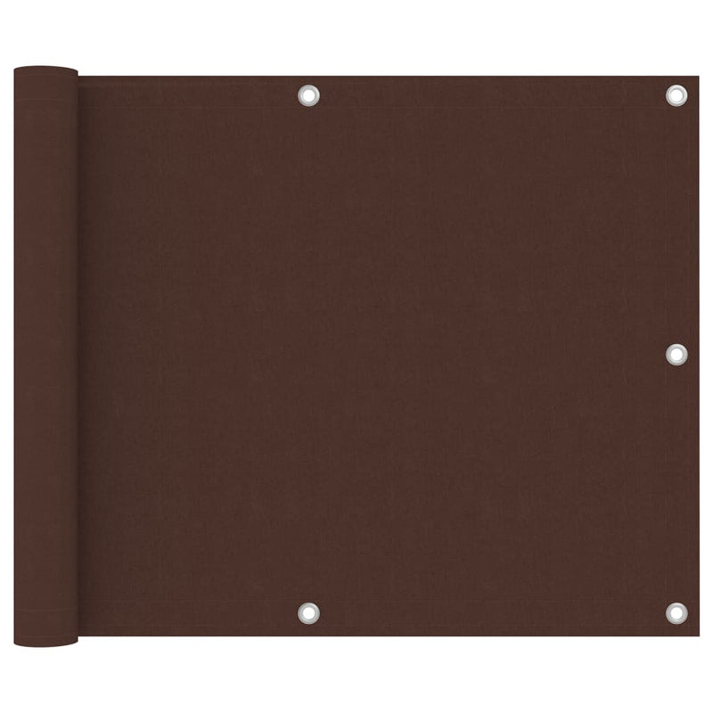 Vidaxl balkonscherm 75x300 cm oxford stof bruin