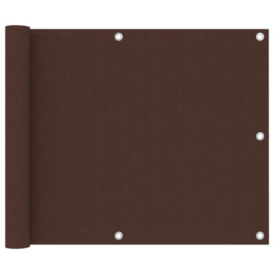 Vidaxl balkonscherm 75x400 cm oxford stof bruin