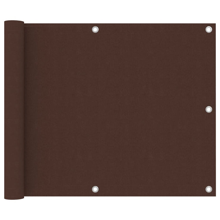 Vidaxl balkonscherm 75x500 cm oxford stof bruin