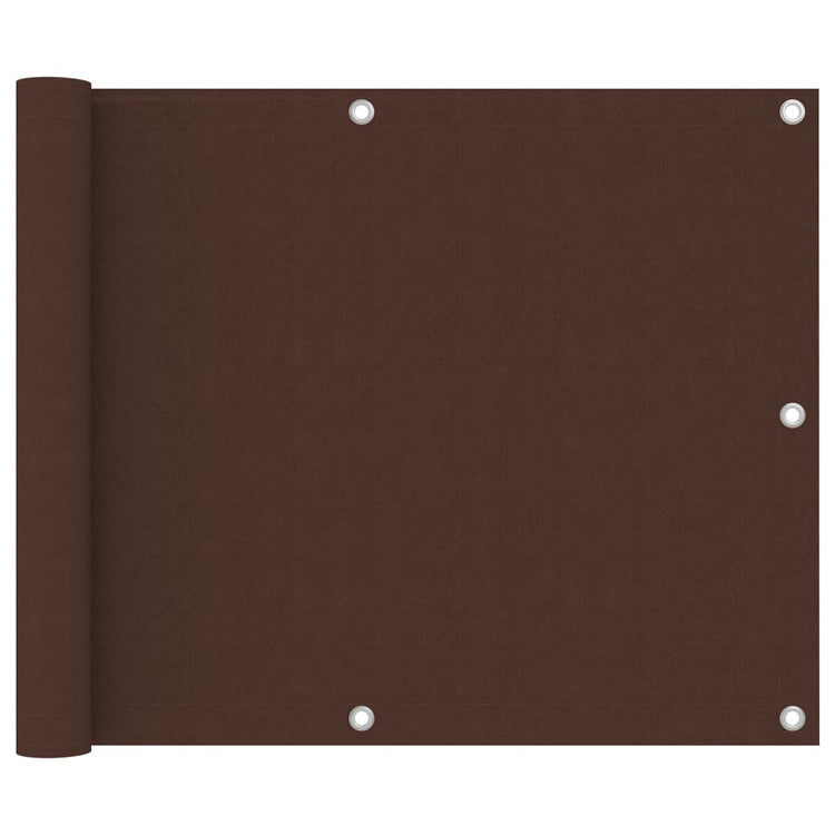 Vidaxl balkonscherm 75x600 cm oxford stof bruin