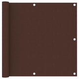 Vidaxl balkonscherm 90x400 cm oxford stof bruin - afbeelding 1