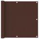Vidaxl balkonscherm 90x400 cm oxford stof bruin