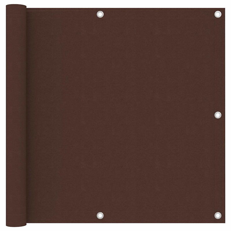 Vidaxl balkonscherm 90x400 cm oxford stof bruin