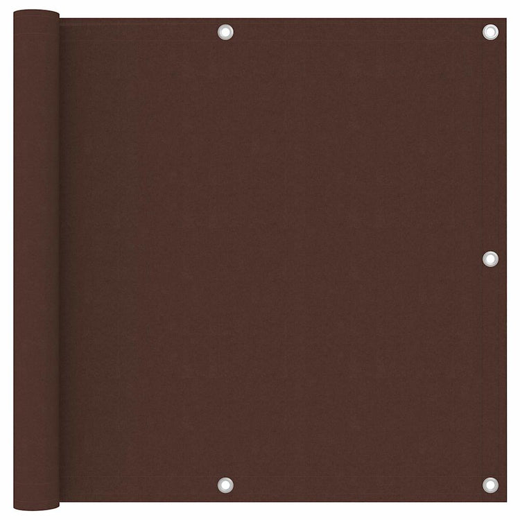 Vidaxl balkonscherm 90x600 cm oxford stof bruin