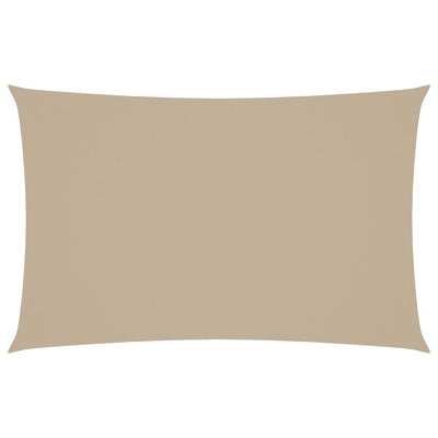 Vidaxl zonnescherm rechthoekig 4x7 m oxford stof beige