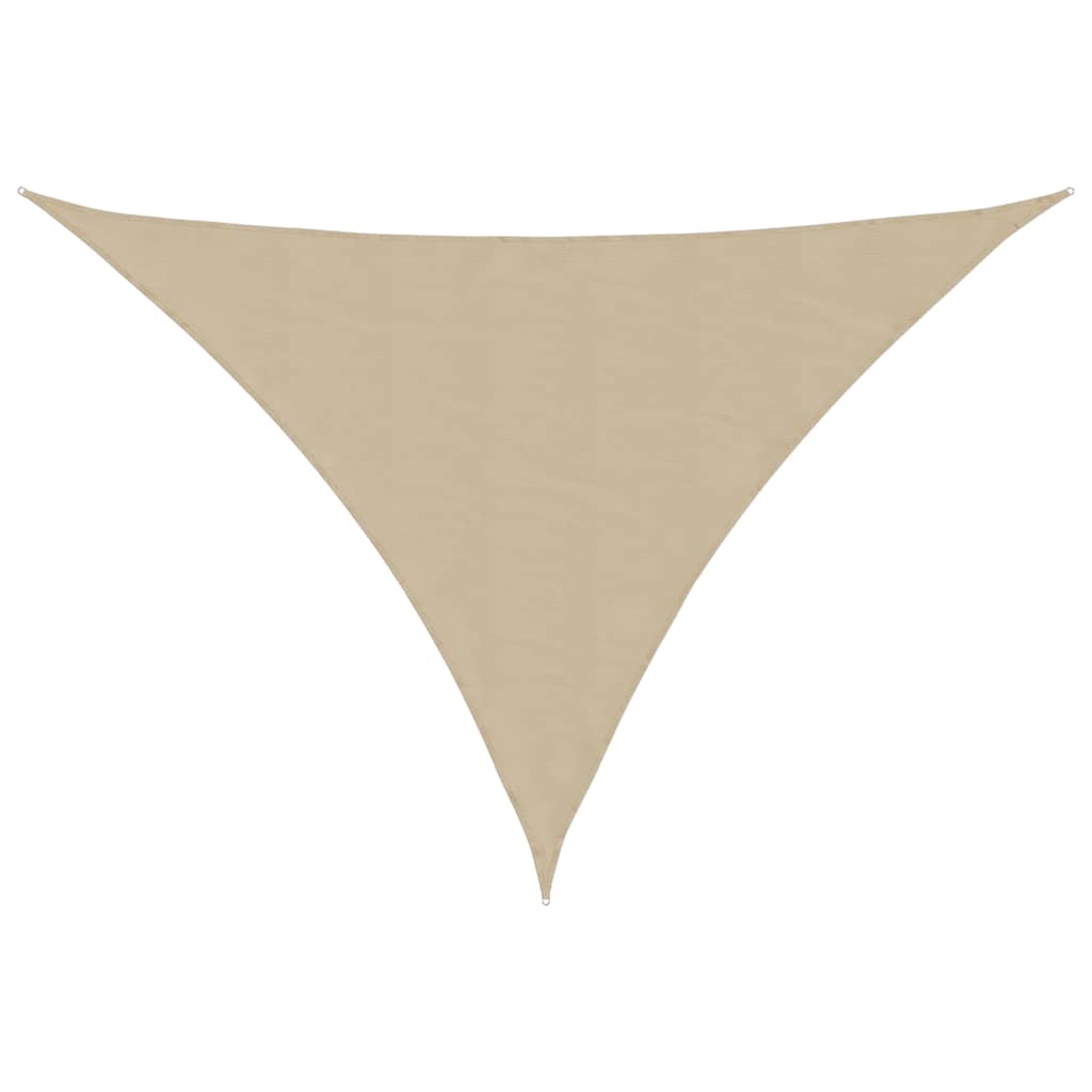 Vidaxl zonnescherm driehoekig 2,5x2,5x3,5 m oxford stof beige