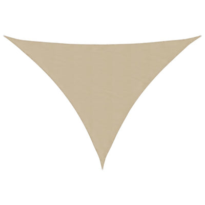 Vidaxl zonnescherm driehoekig 3x4x4 m oxford stof beige