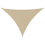Vidaxl zonnescherm driehoekig 3,5x3,5x4,9 m oxford stof beige - afbeelding 2
