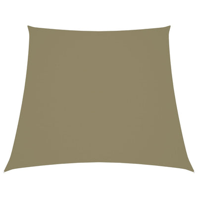 Vidaxl zonnezeil trapezium 2 4x3 m oxford stof beige