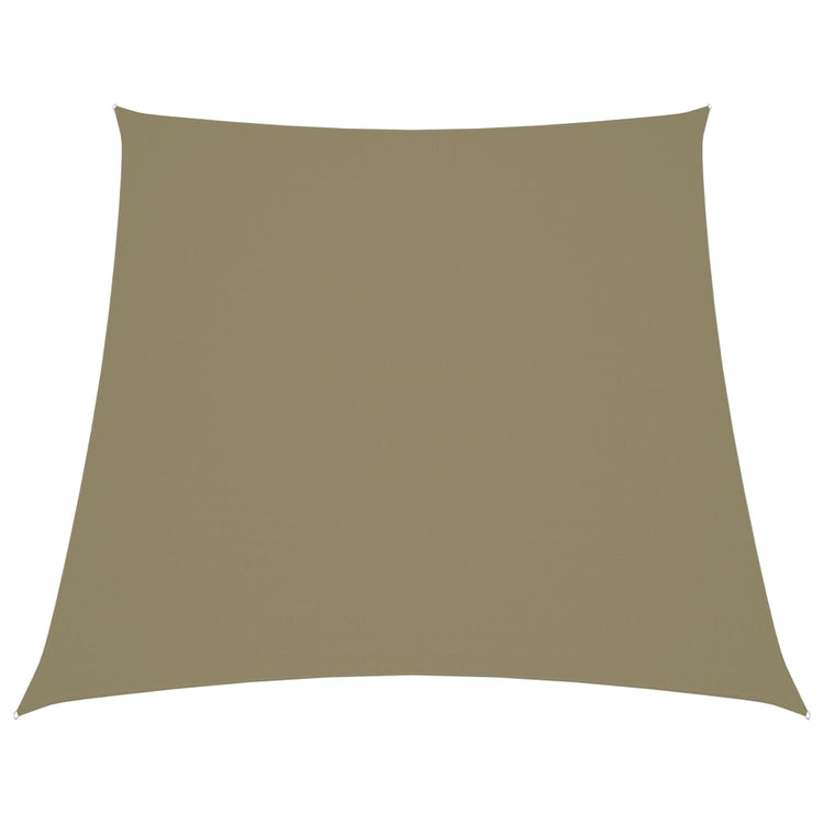 Vidaxl zonnescherm trapezium 3 4x3 m oxford stof beige