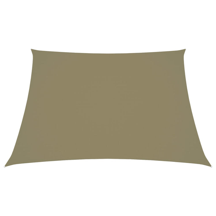 Vidaxl zonnescherm trapezium 3 4x3 m oxford stof beige