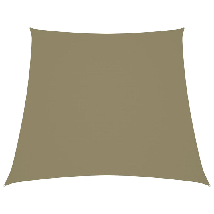 Vidaxl zonnescherm trapezium 4 5x4 m oxford stof beige