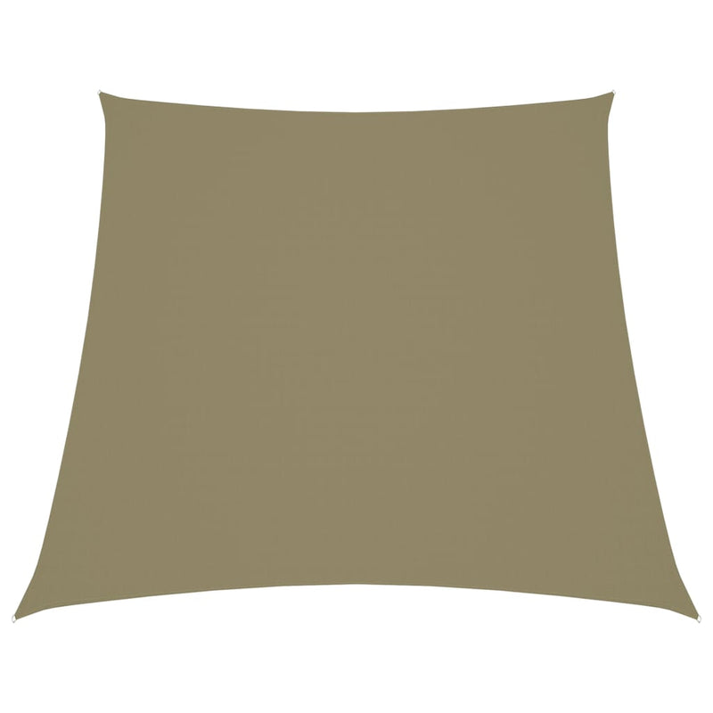 Vidaxl zonnescherm trapezium 4 5x4 m oxford stof beige