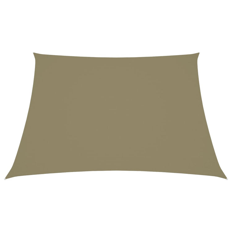 Vidaxl zonnescherm trapezium 4 5x4 m oxford stof beige