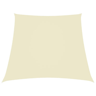 Vidaxl zonnezeil trapezium 2 4x3 m oxford stof crèmekleurig